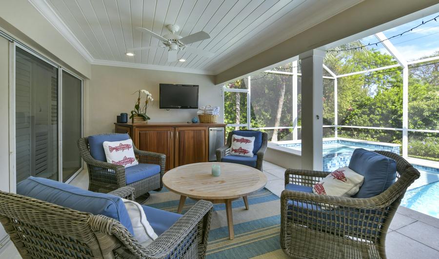 Patio Televsion and Living space